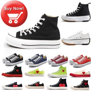 Designer 1970 Women Shoes Red Heart 1970-talet Big Eyes Chuck Hearts 70-tal Skate Thick Platform Shoes Classic Canvas Materials Men Skateboard Sneakers 35-44