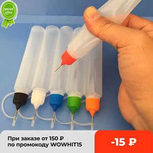 New Chzimade 5Pcs Colorful 30ml Refillable Squeezable Needle Bottle Point Line Diy Polymer Clay Tools Gifts