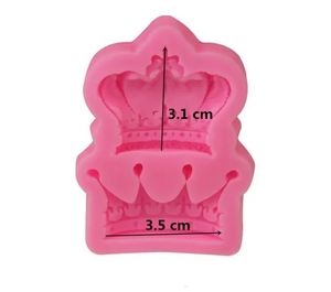 Royal Crown Silicone Fandont Moulds Silica Gel Crowns Chocolate Molds Candy Mould Cake Decorating Tools Solid Color dh0097