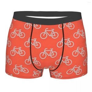 Underpants Bike Biker Cycle Bicycle Racing Light Grey And Coral Homme Panties Man Underwear Ventilate Shorts Boxer Briefs