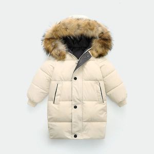 Set di abbigliamento Moda invernale Bambini Piumini Spessi Adolescenti Cappotti Parka caldi Abbigliamento per bambini Per 310 anni Ragazzo Ragazza Grande collo di pelliccia Capispalla 231123