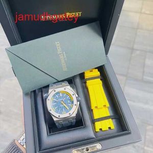 AP Swiss Luxury Watch Royal Oak Ofshore Serisi 15710st Erkekler Saat Tarihi Derin Dalış 300m 42mm Otomatik Mekanik Saat Tek Saati