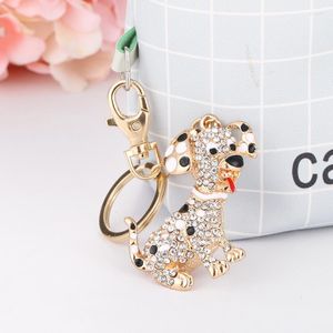 Keychains 2023 Noenname_Null Fashion Söt strassplats Dog Bag Keychain Holiday Gift kan vara