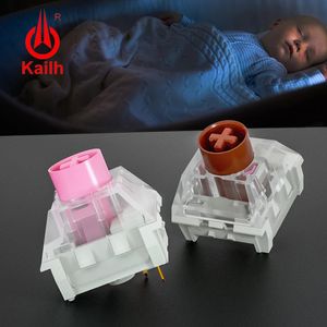 Keyboards Kailh BOX Silent Pink Switch Brown Linear Tactile Switches For Mechanical Keyboard SMD MX 3Pin Switchs Swap 231123
