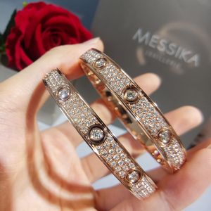 Diamond Bracelet Designer Gold Bangel For Women Men Luxury Designer Jewelry Stainless Steel Charm Cuff Silver Rose Love Bracelets Mens Womens Bangles Y23037