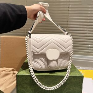 Flap Chain Bag Crossbody Couro Designer de Luxo Marca Sacos Moda Bolsas de Ombro de Alta Qualidade Mulheres Carta Bolsa Telefone Carteira Metálica