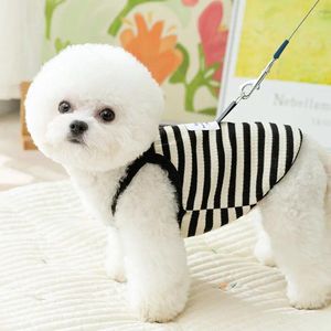 Dog Apparel Summer Simple Stripe Clothes Korean Vest Thin Comfortable Soft Cute Pet Puppy Dogs Chihuahua