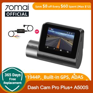 70MAI A500S-1 RECORDER CAR DVR A500S-1 1944P Night Vision 70MAI Dash Cam Pro Plus Wbudowany GPS WIFI Wsparcie przedniej tylnej kamery