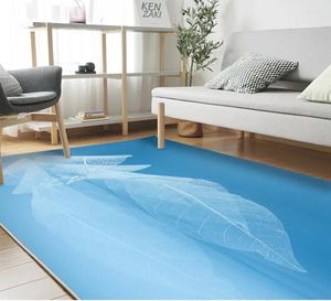 Tapeten Einfache blaue abstrakte transparente Linien Home Schlafzimmer Boden 3D-Bodenbelag Malerei Papel de Parede