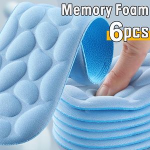 Calzini da donna 6 pezzi Solette in memory foam per massaggio per scarpe Suola Cuscino traspirante Sport Corsa Piedi Cuscinetti per tallone ortopedici