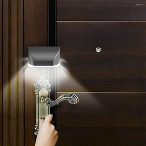 Night Lights Led Door Lock Light 60 Degrees Infrared Human Body Sensor Lamp For Stairs Warehouse Wardrobe Nightlight