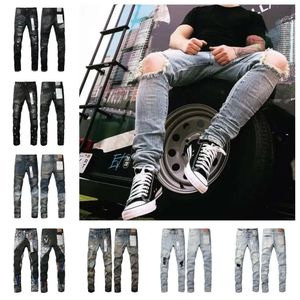 2023 neueste Veröffentlichung Designer Lila Jeans Jeans Hosen Herren Jeans Männer Schwarze Hosen High-End-Qualität Straight Retro Streetwear Fashion Casual 688SSS