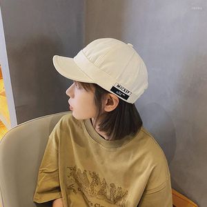 Ball Caps Side Letter Stickers Short Brim Baseball Cap Unisex JK Korean Soft Cotton Snapback Hat Herren Damen Hip Hop Hats Streetwear