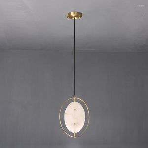 Pendelleuchten Nordic Art Kleine Marmor Kronleuchter Licht Luxus Hardware Schlafzimmer Wohnzimmer Restaurant El G9 Dekorative Hängebeleuchtung