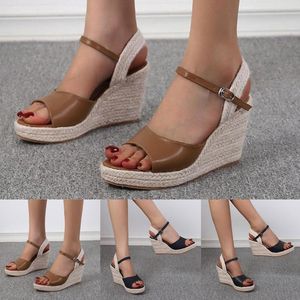 Sandalen Modeschuhe Kork Keilsandale Damen Wedges Lässig Plateau Damen Kniehoch Leder Für Damen Flach