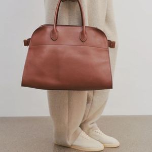 The Row Bag Margaux15 Totes Duża pojemność 10 torebek Park Tote Skórzane luksusowe kobiety designerki Camdem Flat Pasek na ramię SO44