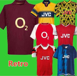 Top Highbury Home Football Shirt Soccer Jersey Pires Henry Reyes 2002 04 Jersey Retro