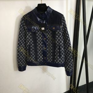 Kadın Ceketler Denim Ceket Sokak Kıyısları Tasarımcısı Kadın Düğmesi Mektuplar Gömlekleri Kadın Tasarımcı Ceketler Sıkıntı Asya Boyutu S-L 20239109