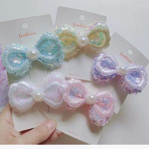 Grampos de cabelo 5 pçs/lote meninas lantejoulas arcos hairpin barrette muito bonito dos desenhos animados bandana crianças acessórios