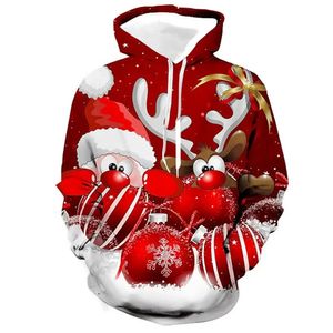 Männer Hoodies Sweatshirts 3d Santa Claus Drucken Für Männer Weihnachten Kapuzenpullover Mode Herbst Winter Kleidung Oversize Langarm Sweatshirt 231124
