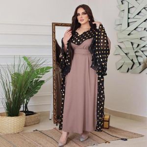 Ethnische Kleidung Muslim Türkei Kleider für Frauen Eid Ramadan Abaya Kaftan Dubai Flare Ärmel langes Kleid Naher Osten Islam Jilbab Robe