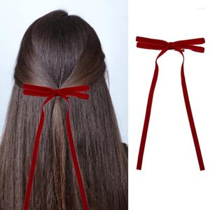 Grampos de cabelo elegante bowknot clipe fita dupla grampos presilhas bandana maquiagem cosplay headpiece festa de natal headwear