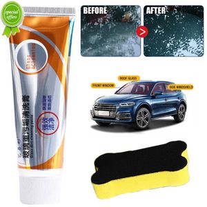New Car Glass Oil Film Removing Paste with Sponge Brush Windshield Window Glass Polishing Cleaner Cleaning Cream Set