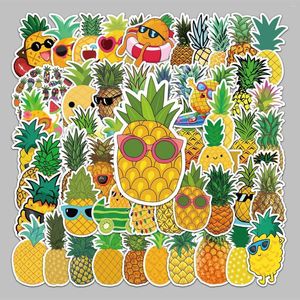 Gift Wrap Cartoon Funny Pineapple Stickers Decoration Luggage Notebook DIY Waterproof Letter For Water Bottles