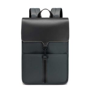 Простой деловой рюкзак для мужчин, высококачественный и универсальный тренд для женщин, модный рюкзак большой вместимости для компьютера 231115