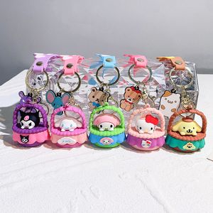 Moda Kawaii Cat Styles Caracteres de joalheria Chaves de backpack Moda Moda Acessórios Ring Acessórios Crianças Presente