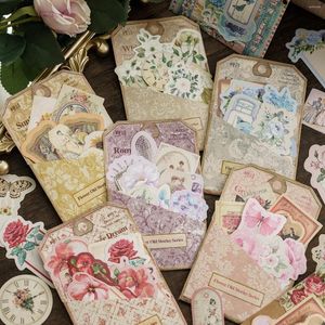 Hediye Sargısı 40 PCS INS Çiçekler Çiçekler Dekoratif Scrapbooking Malzemeleri El Yapımı Diary Yaratıcılık Kolaj Malzemesi