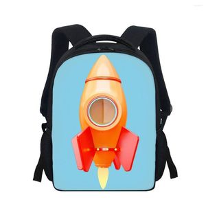 Schultaschen Trendy Cool Spaceship Print Für Mädchen Jungen Kinder Kinderrucksack Kindergartentasche Student Bookbag Semester Bagpack