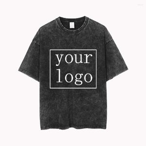 T-shirt da uomo T-shirt personalizzata Cotone Qualità Moda Donna / Uomo Top Tee Fai da te Il tuo design Logo del marchio Stampa Abbigliamento Souvenir Abbigliamento della squadra