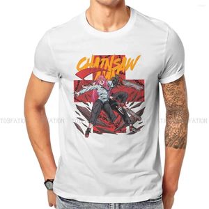 Men's T Shirts Chainsaw Man Anime TShirt Power Denji Individuality Polyester Shirt Harajuku Sweatshirts Hipster