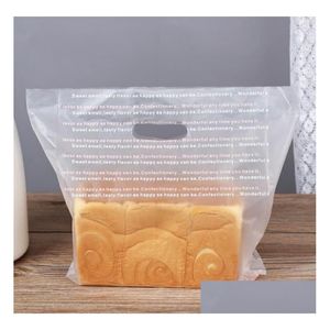 Sacos de embalagem Atacado 1000 pcs de alta qualidade saco de sobremesa bolo torrado pão bolsas take-away embalagem bolsa padaria loja sn4086 drop d dhecx