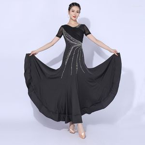 Bühnenkleidung Gesellschaftstanzkleid für Frauen National Standard Waltz Performance Kostüme Big Swing Modern TXH-DQ23