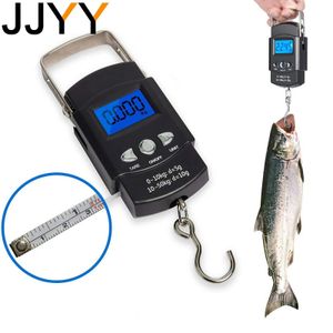 Flashlights Torches Portable 110lb 50kg Hanging Scale Digital BackLight Electronic Fishing Travel Pocket Luggage Scales Weights Tool 231123