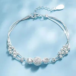 Braccialetti con ciondoli Gioielli di lusso placcati in argento Il significato di tre vite e braccialetti da donna di tendenza Regali di alta qualità