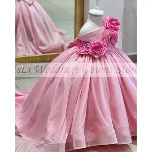 Mädchenkleider Rosa Blumenmädchen Prinzessin Taufkleid Hochzeitsfeier Ballkleider Geburtstagskleid Nach Maß