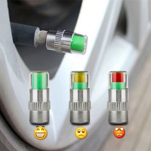 Novo 4 pçs indicador de pressão do pneu do carro indicador medidor de pressão do pneu alerta monitoramento tampa da válvula sensor detecção válvula externa