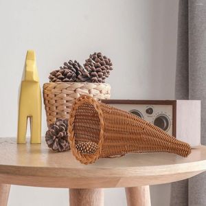 Garden Decorations Other Storage Baskets Christmas Decore Thanksgiving Table Centerpiece Pp Woven Bread