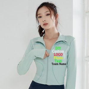 Women's Jackets 2023 Sport Coat Women Spring Fall Stand Collar Cardigan Running Jacket Quick Dry Bodice Custom LOGO