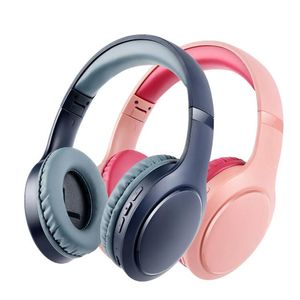 JH-919 Wireless Bluetooth Headphones Pink Blue Foldable Stereo Earphones Super Bass Noise Cancelling Mic For Laptop TV