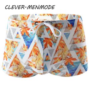 Men S Sexy Print Boxers Summer Boxer Swimwear Bikini Beach Quad Swim Trunks Surfboard Shorts Thin Gay Swimsuit