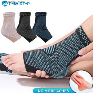 Suporte de tornozelo 1 PC Sports Ank Brace Compression Strap Seves Support 3D Weave Elastic Bandage Foot Protective Gear Gym Fitness Q231124