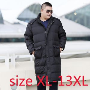 Design masculino Design de vestuário externo Super grande casaco de moda longa com capuz casual plus size xl-10xl11xl12xl13xl 150