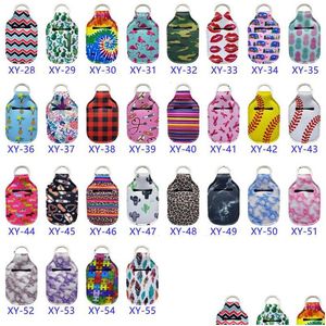 Storage Bags 55 Colors 30Ml Hand Sanitizer Holder Neoprene Keychain Mini Bottle Er White Color Rec Shape Chapstick Lx3027 Drop Deliv Dhwha