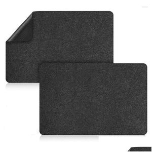 Mats Pads Table Heat Resistant Mat For Air Fryer 2 Pcs Kitchen Countertop Protector With Appliance Sliders Function Drop Delivery Home Dhoh9
