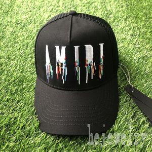 White baseball hat fashionable designer hats net luxury multicolor letter embroidery cappello sports patterned classics drive trucker hats leisure PJ032 F23