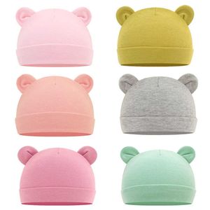 Caps S com orelhas algodão Acessórios recém -nascidos aquecidos menino menino outono de inverno para crianças bebês infantil giretas girls hat p230424